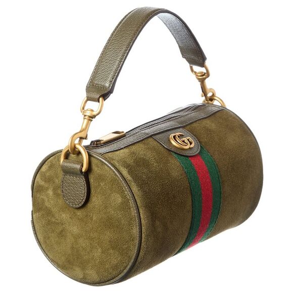 Gucci Ophidia Mini Suede Shoulder Bag, Green - Picture 3 of 4